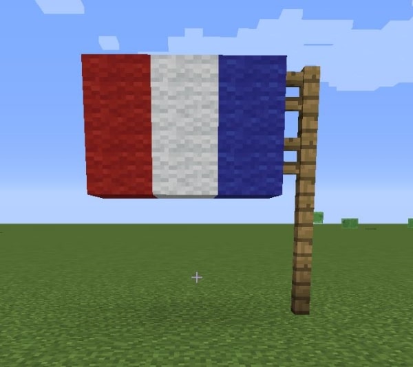 マイクラのプログラミングで作った国旗