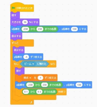 スクラッチで作るシューティングゲームの作り方