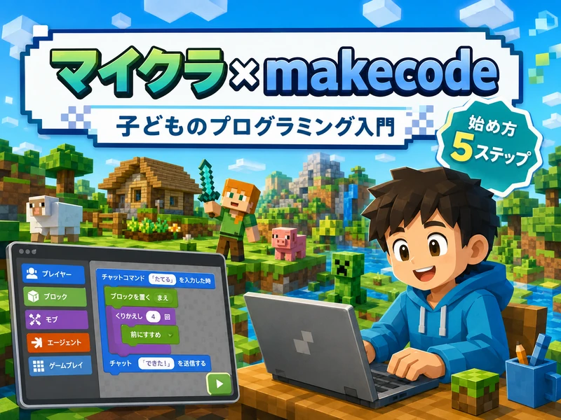 マイクラのMakeCodeでプログラミング！初心者のための始め方ガイド