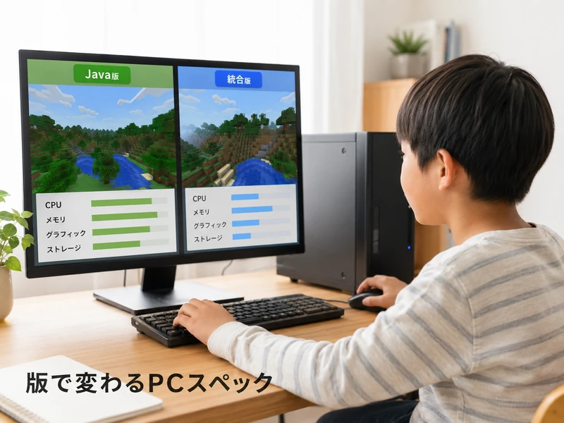 マインクラフトのPCスペックを解説!子供向けの選び方3ステップ