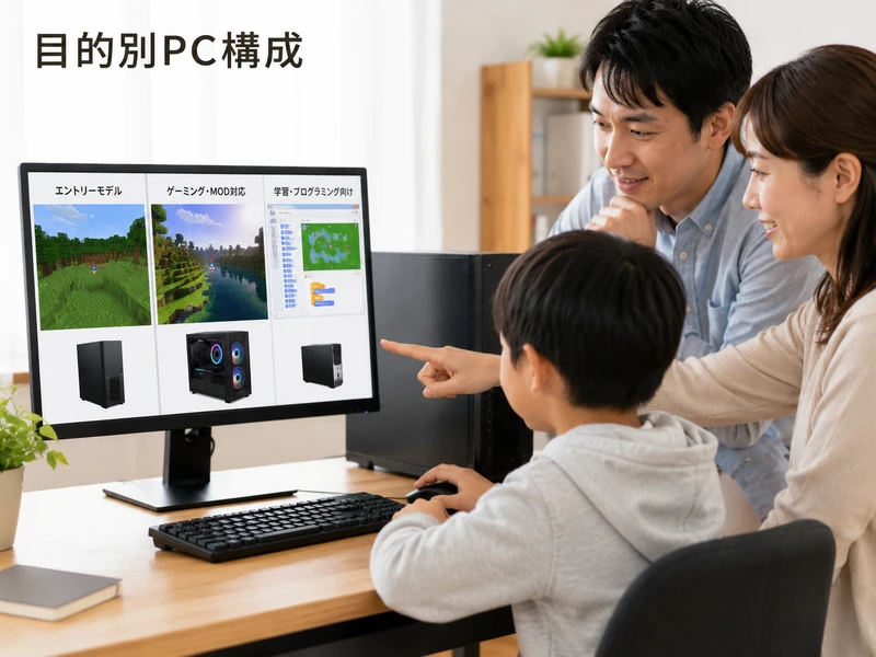 マインクラフトのPCスペックを解説!子供向けの選び方3ステップ
