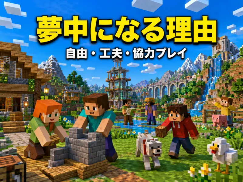 マイクラはどんなゲーム?初心者でもわかる7つの遊び方と魅力