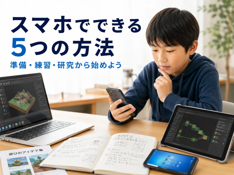 ロブロックスのゲームの作り方|スマホでできる5つの方法と始め方