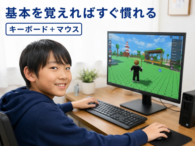 ロブロックスのPC操作方法を初心者向けに解説！基本の7キーと視点設定