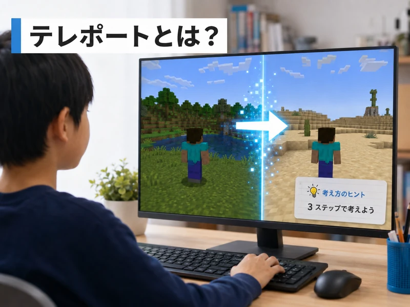 マイクラのテレポートのやり方3ステップ！tpコマンドで面白いゲームを作る方法