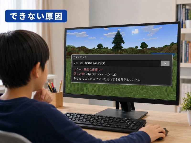 マイクラのテレポートのやり方3ステップ！tpコマンドで面白いゲームを作る方法