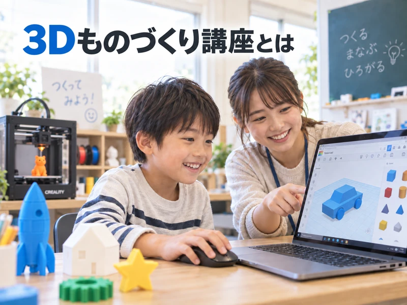小学生向け3Dものづくり講座|Tinkercadで楽しく学ぶ3Dモデリング