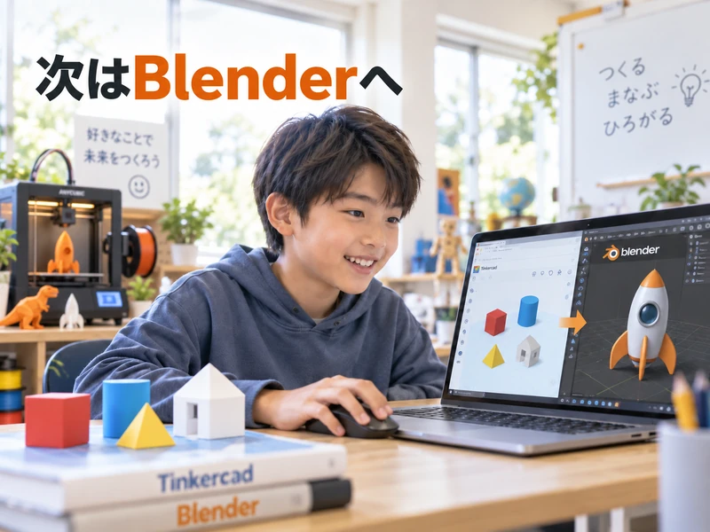 小学生向け3Dものづくり講座|Tinkercadで楽しく学ぶ3Dモデリング