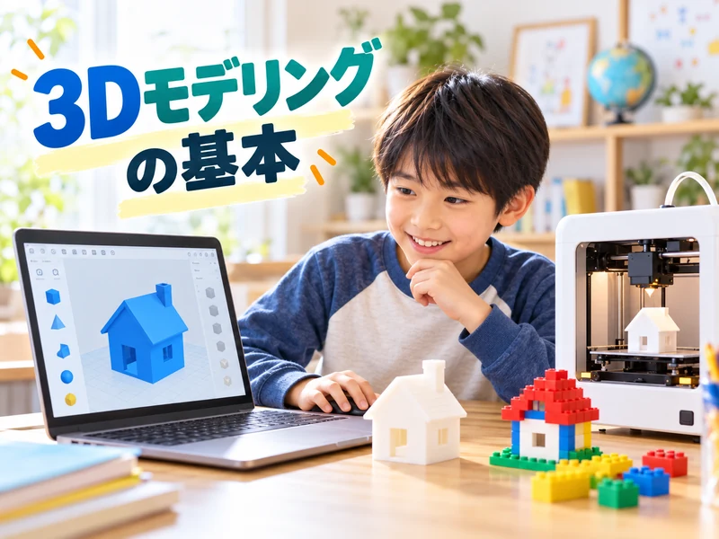 【保護者向け】3Dモデリングは小学生でもできる!始め方5ステップと身につく4つの力