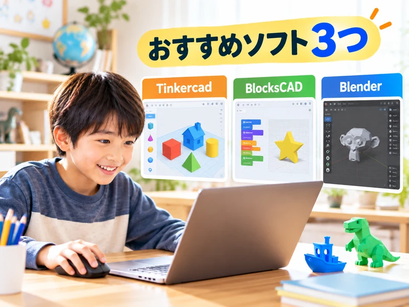 【保護者向け】3Dモデリングは小学生でもできる!始め方5ステップと身につく4つの力
