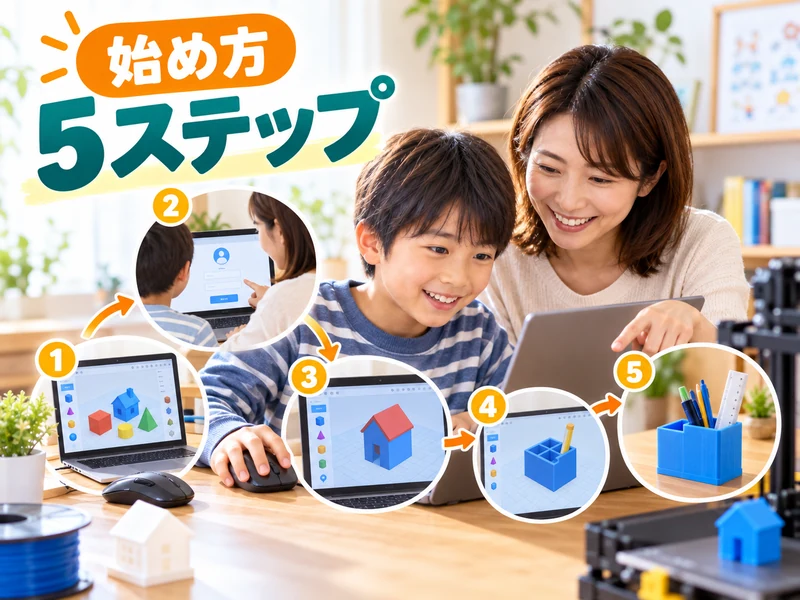 【保護者向け】3Dモデリングは小学生でもできる!始め方5ステップと身につく4つの力