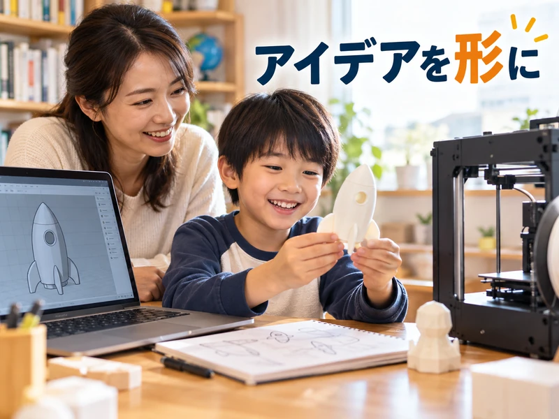3Dプリンターの教育効果とは?子どもに身につく5つの力と始め方3ステップ