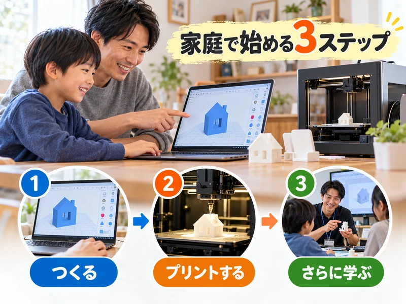 3Dプリンターの教育効果とは?子どもに身につく5つの力と始め方3ステップ