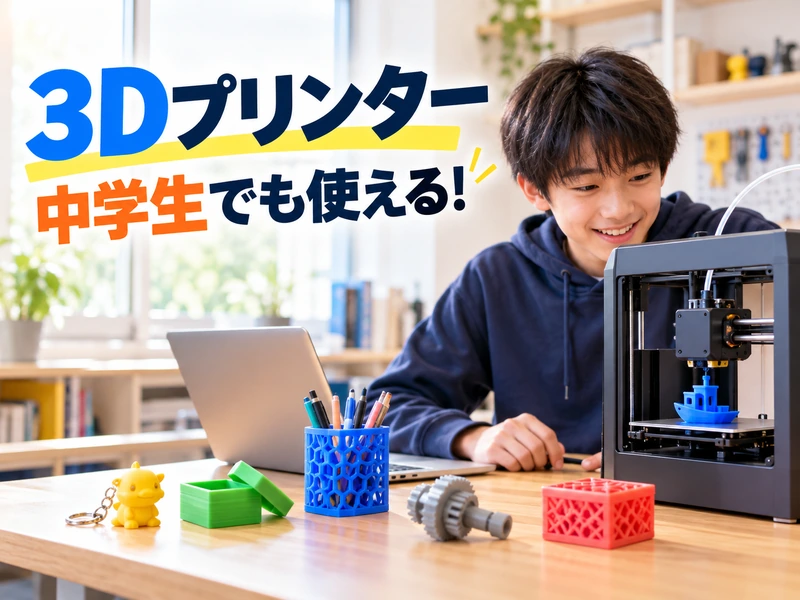 【保存版】3Dプリンターは中学生でも使える!始め方5ステップと作れるもの7選