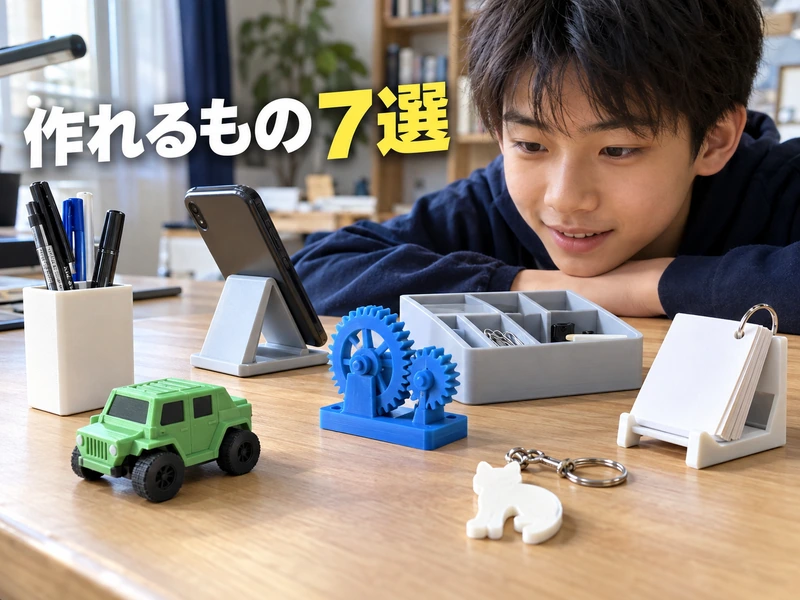 【保存版】3Dプリンターは中学生でも使える!始め方5ステップと作れるもの7選