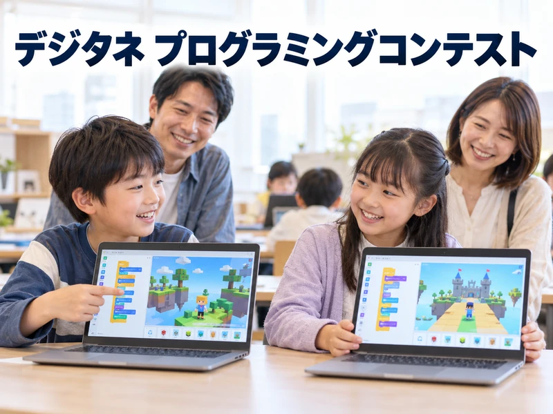 【親子で読める】デジタネのプログラミングコンテストとは?2つの部門と応募の流れ3ステップ