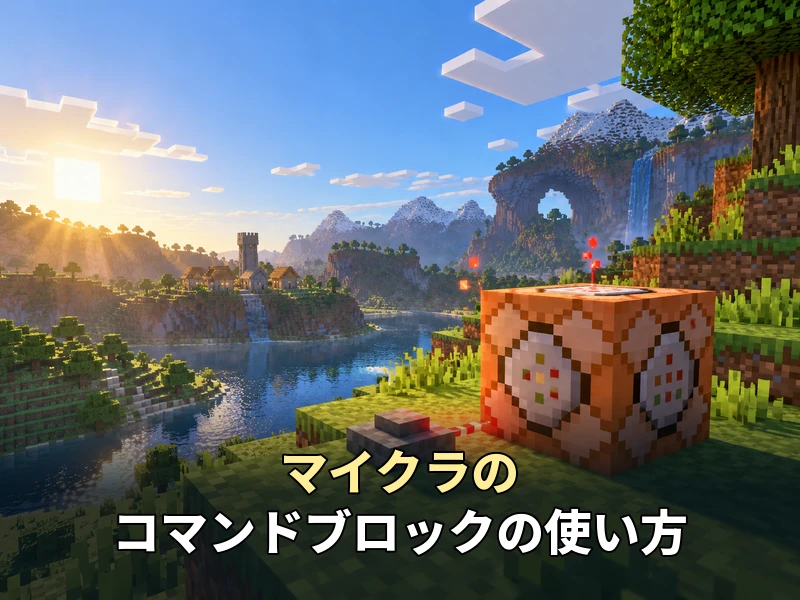 【初心者向け】マイクラのコマンドブロックの使い方!出し方から3つの種類まで解説