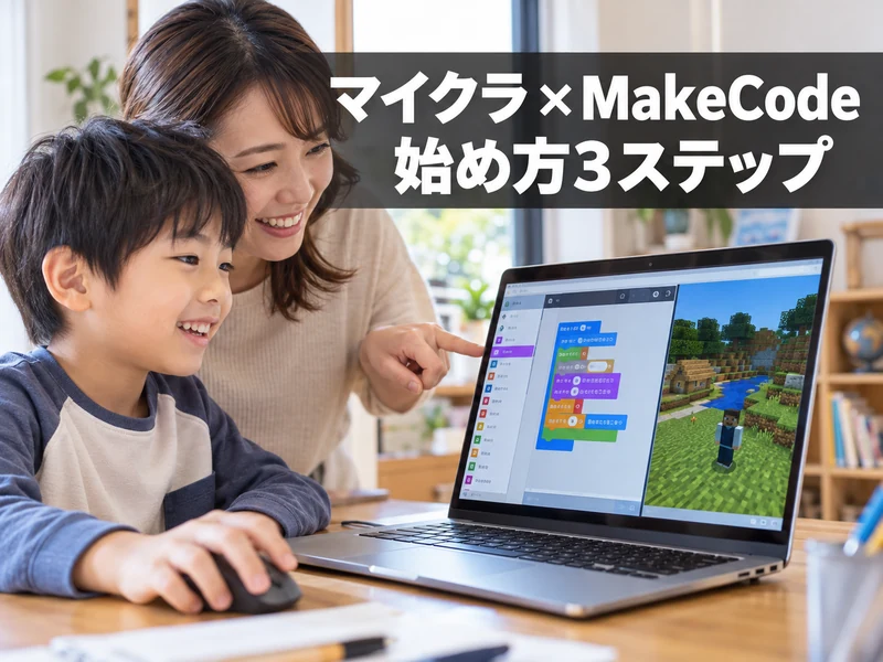 【保存版】マイクラのプログラミングをMakeCodeで始める3ステップ!使える版と注意点も解説