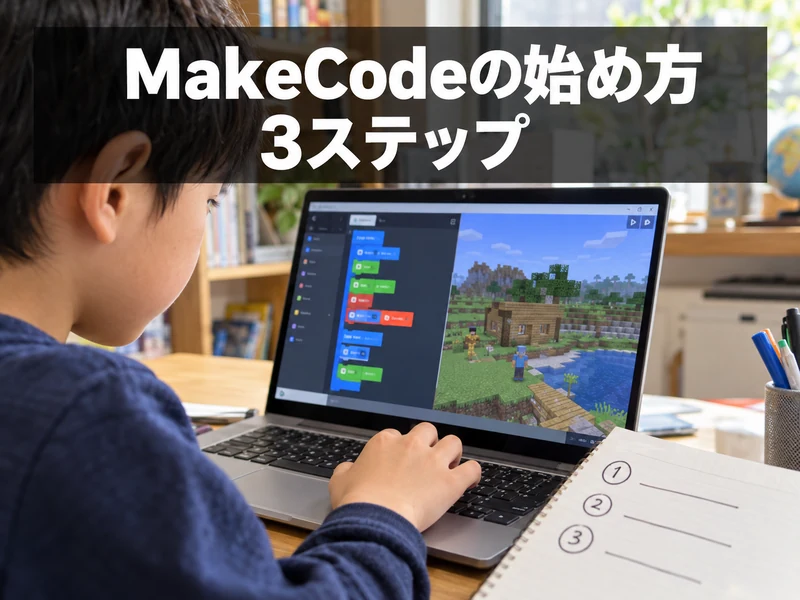 【保存版】マイクラのプログラミングをMakeCodeで始める3ステップ!使える版と注意点も解説