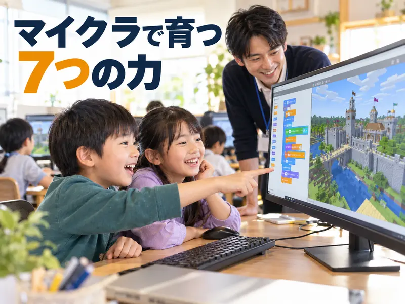 【親子で読める】マイクラのプログラミング教室のメリット7つ!向いている子と選び方3つ