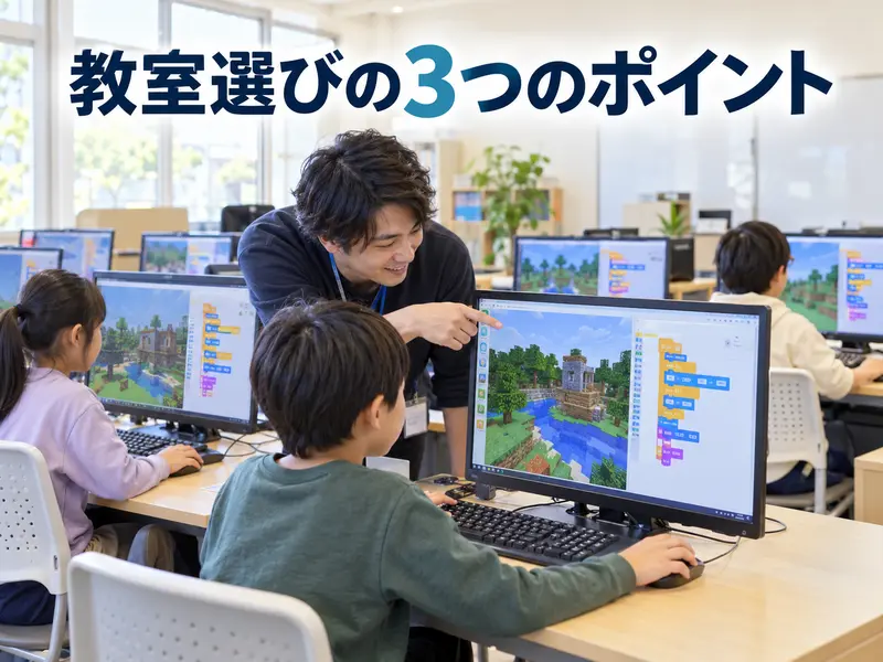 【親子で読める】マイクラのプログラミング教室のメリット7つ!向いている子と選び方3つ