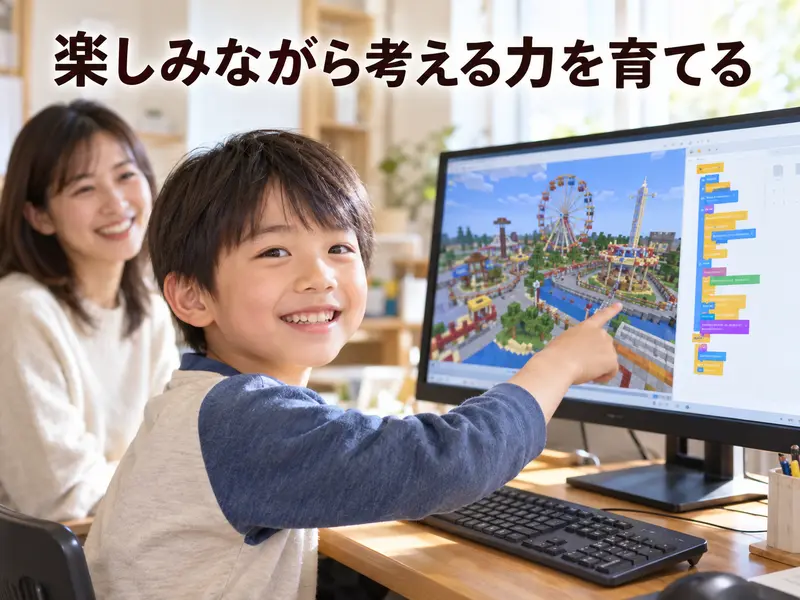 【親子で読める】マイクラのプログラミング教室のメリット7つ!向いている子と選び方3つ