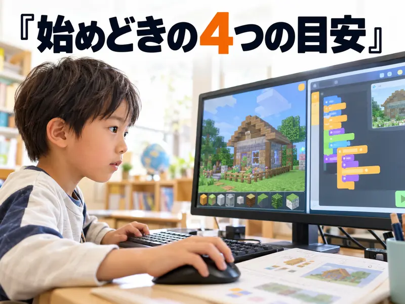 【学年別】マイクラのプログラミングは何歳から？始めどきの目安3つを解説