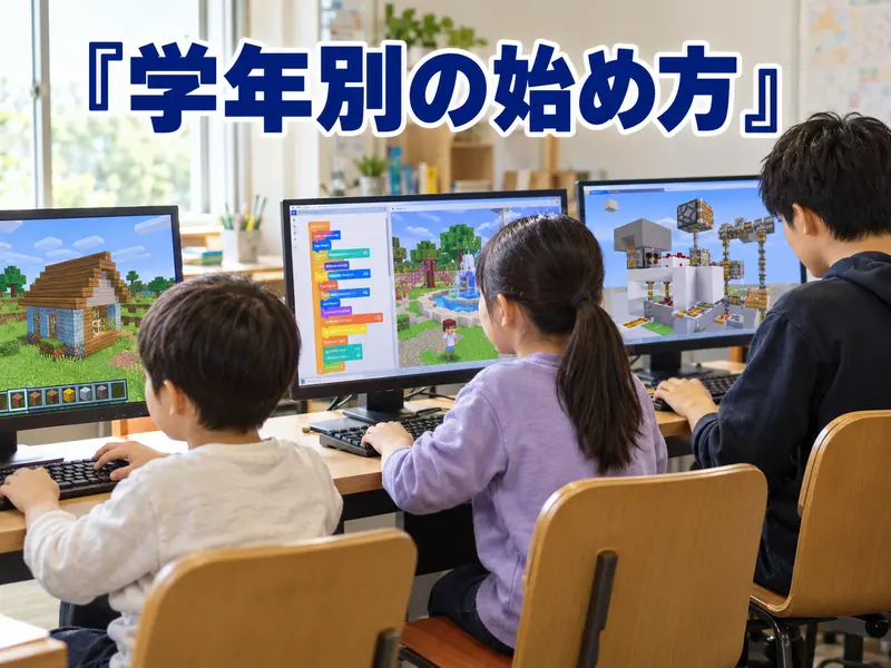 【学年別】マイクラのプログラミングは何歳から？始めどきの目安3つを解説