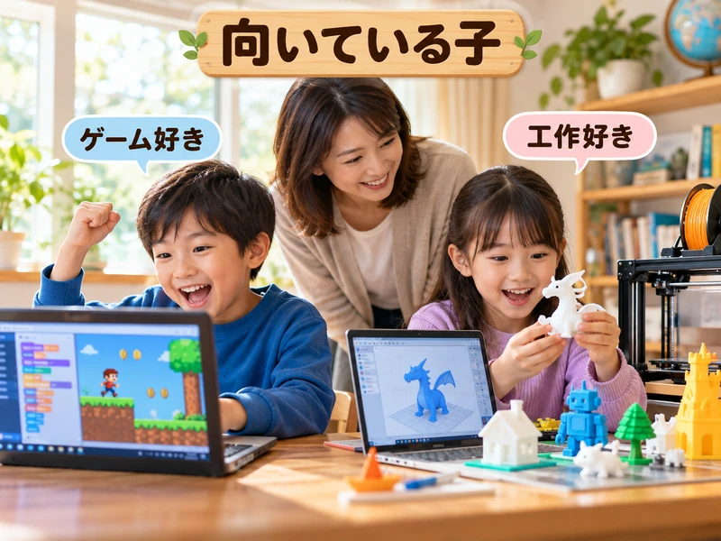 【比較】プログラミングと3Dモデリングはどっちがいい?7つの違いと向いている子の特徴
