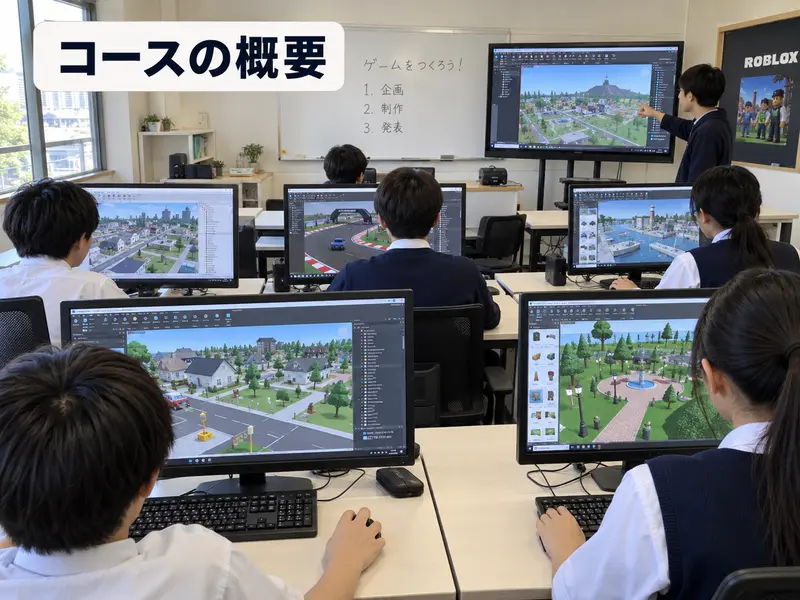 Robloxプログラミングコースの魅力4つ!考える力が育つ授業の特徴