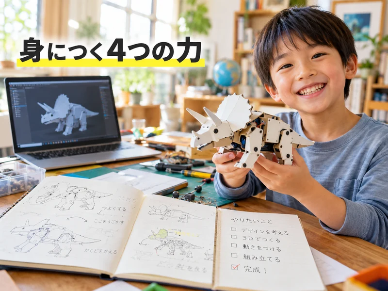 【親子で読める】デジタルものづくりとは?身につく力4つと始め方3ステップ